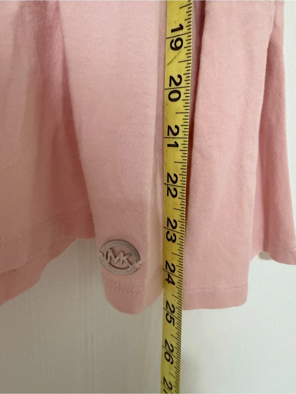 Michael Kors Lace-Up Cold-Shoulder Top in Dusty Pink